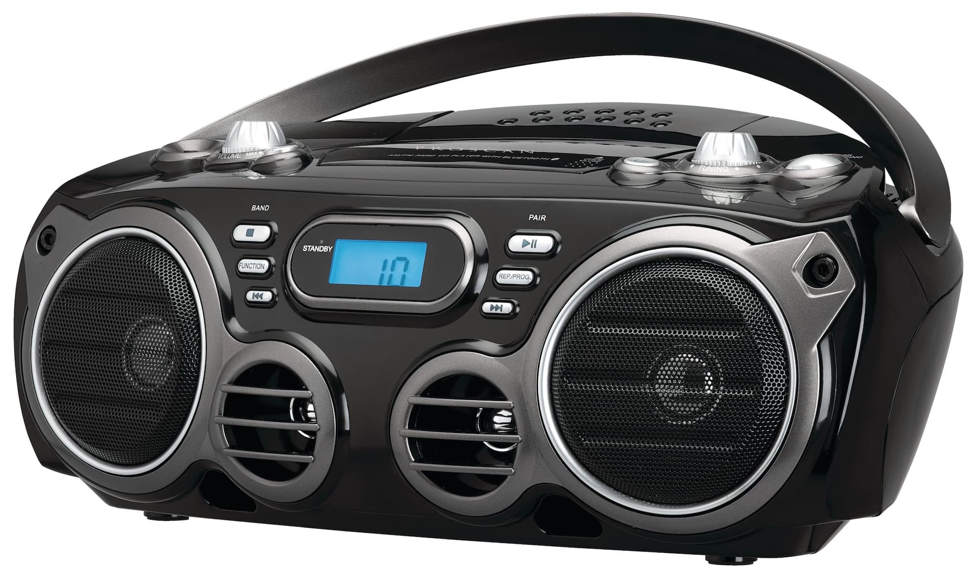 Proscan Portable Wireless Bluetooth CD Player Boombox Stereo w/ AM