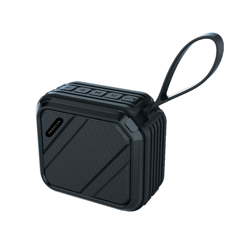 Haut-parleur portatif sans fil Bluetooth hydrofuge Proscan Extreme avec  radio FM et entrée auxiliaire
