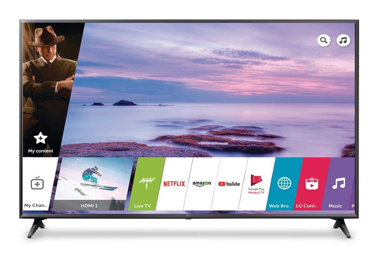 LG 43-in 43UK6300BUB 4K Ultra HD LED Smart TV w/ webOS 4.0, Bluetooth &  HDMI Input
