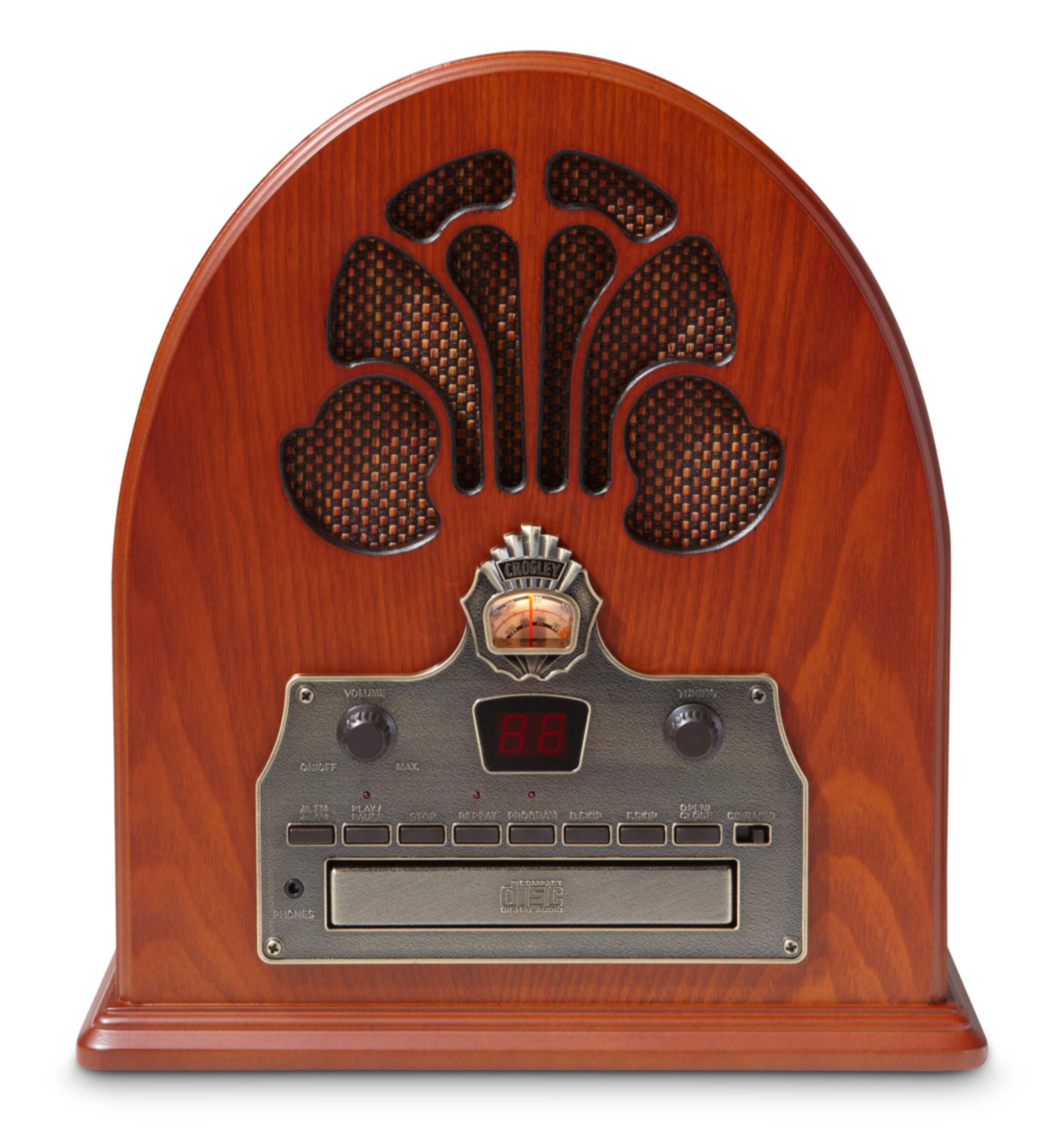 Crosley Cathedral Radio CD Player Front_Flat