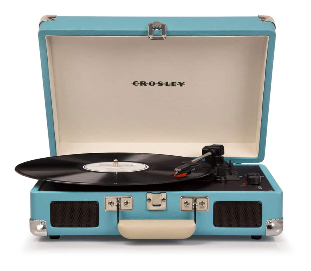 Crosley CRUISER DELUXE 3 Speed Turntable Record Player with Bluetooth Speaker 