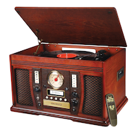 Innovative Technology Recordable 6-in-1 Nostalgia Turntable Record Player