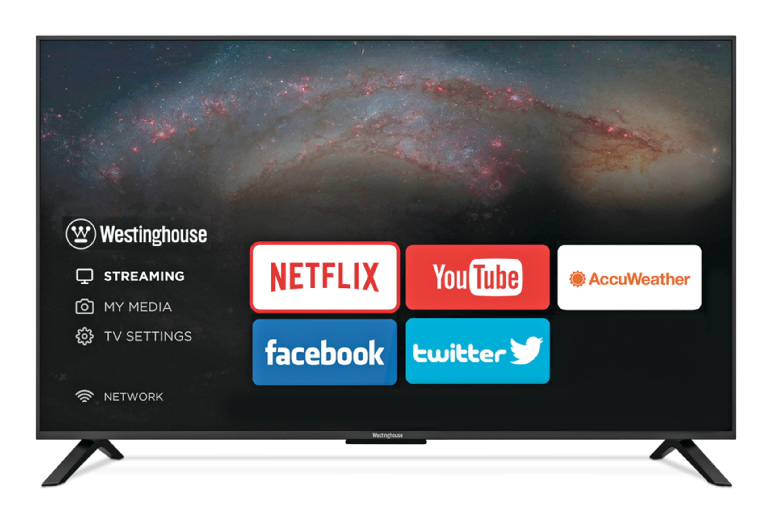 Westinghouse 40-in WD40FBR101 HD Smart TV w/ Wi-Fi & HDMI Input Front_Flat