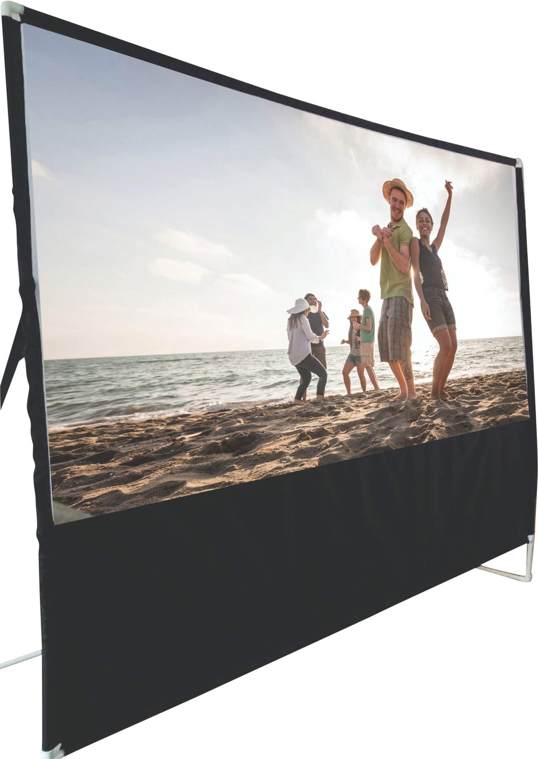 RCA Diagonal Portable Projector Screen, 100-in Front_Three_Fourths_Angled_Right