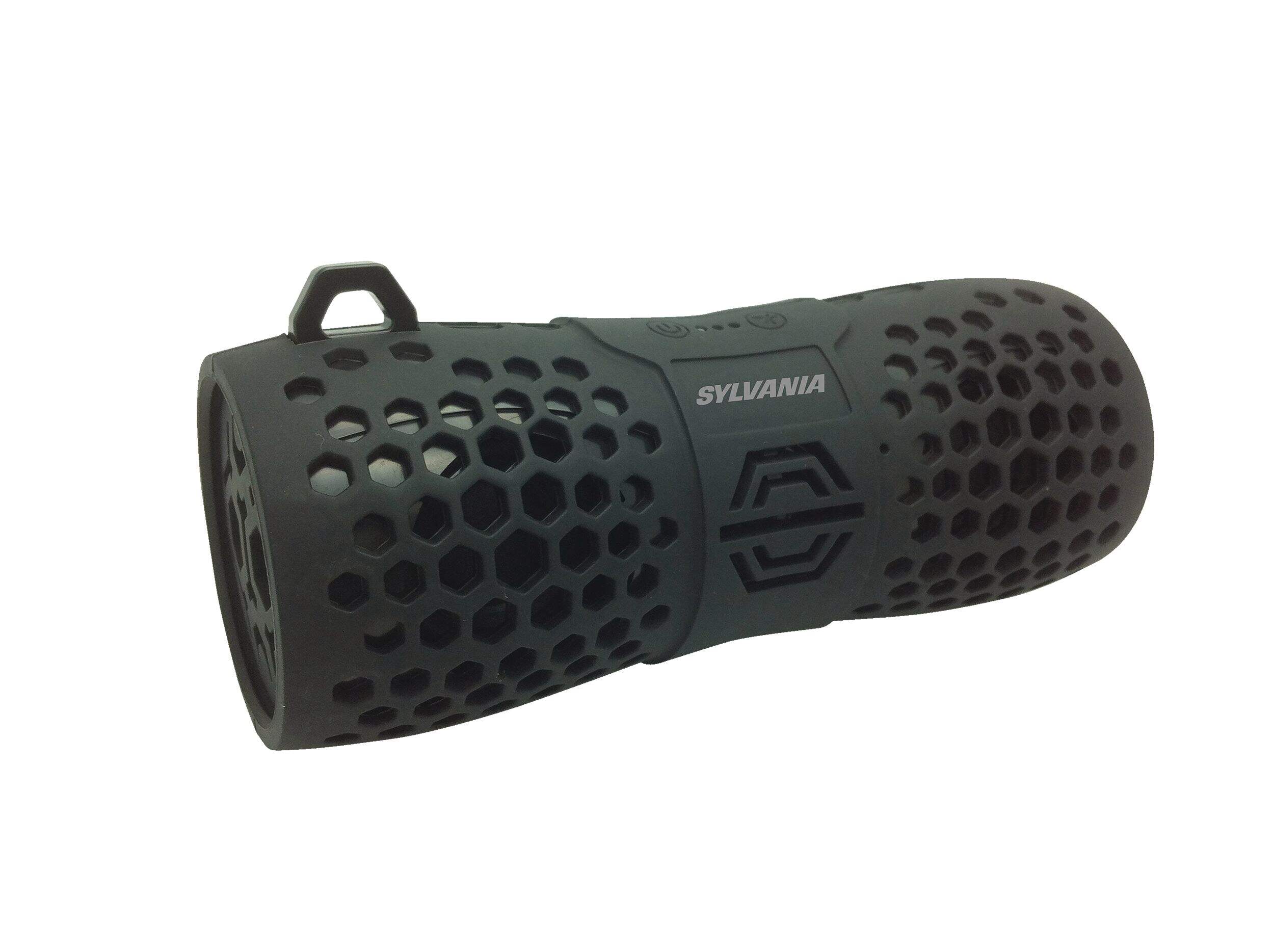 Sylvania Portable Wireless Water-Resistant Silicone Bluetooth Speaker w/ AUX-IN Front_Angled_Right