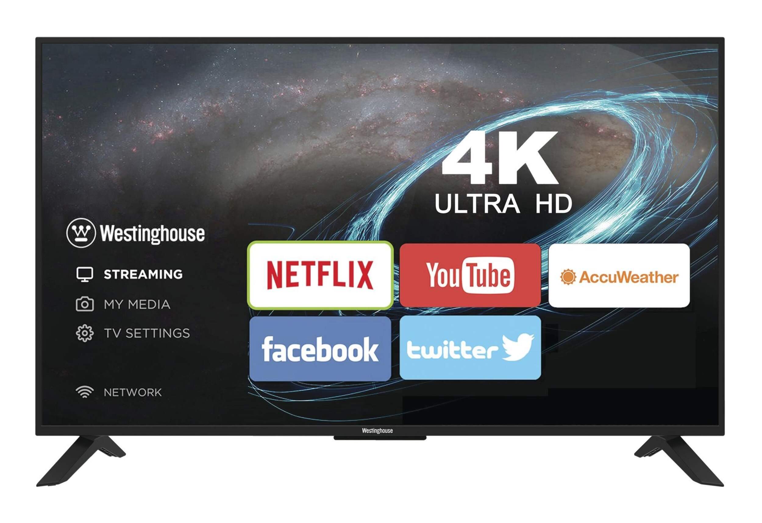 Westinghouse 4K UHD Smart TV, 43-in Front_Flat