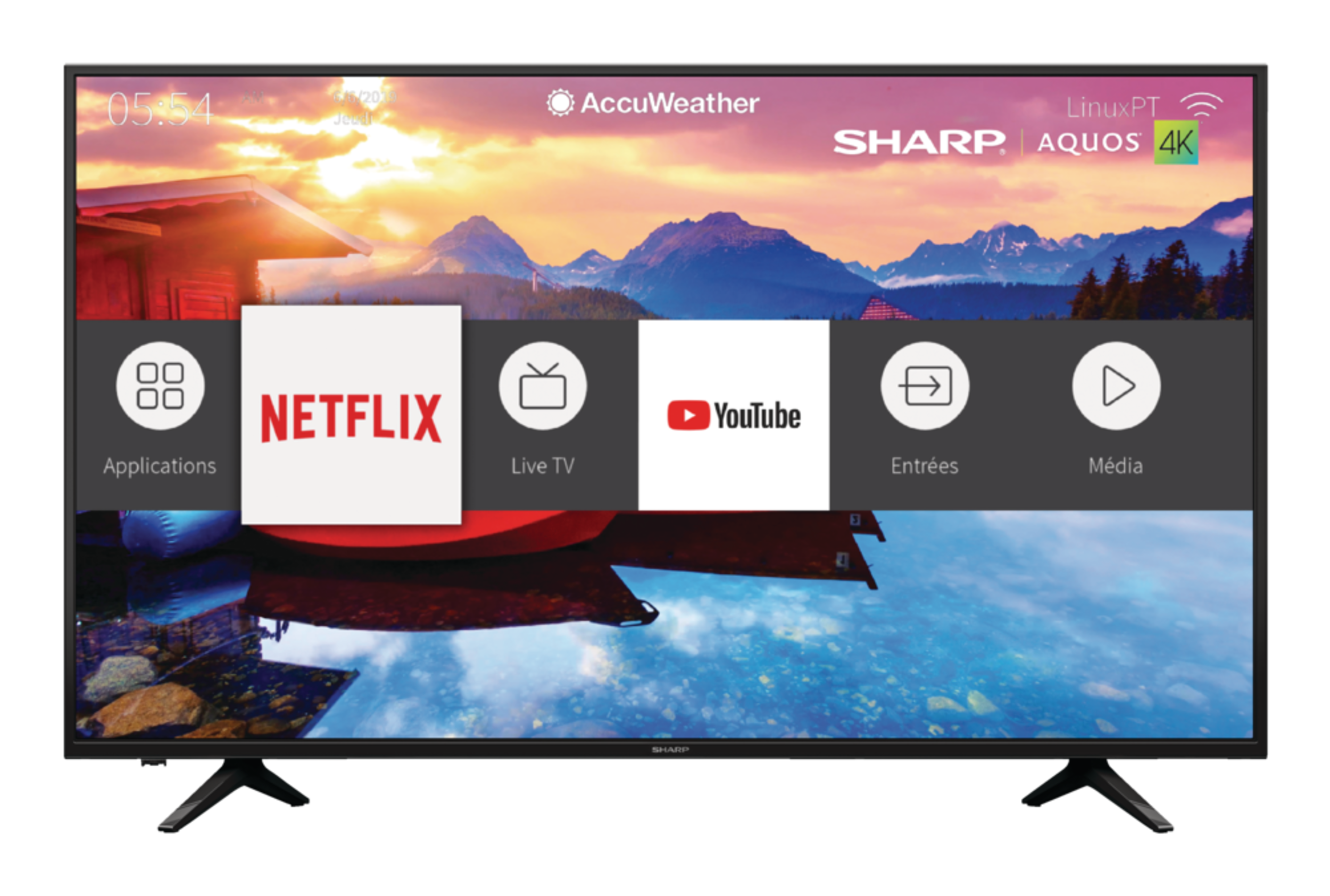 Sharp 4K Smart LED TV, 65-in Front_Flat