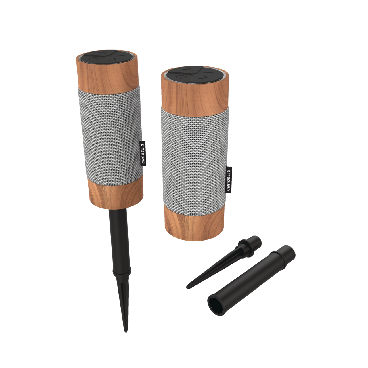 KitSound Diggit MK2 Outdoor Bluetooth Speaker 2 pk