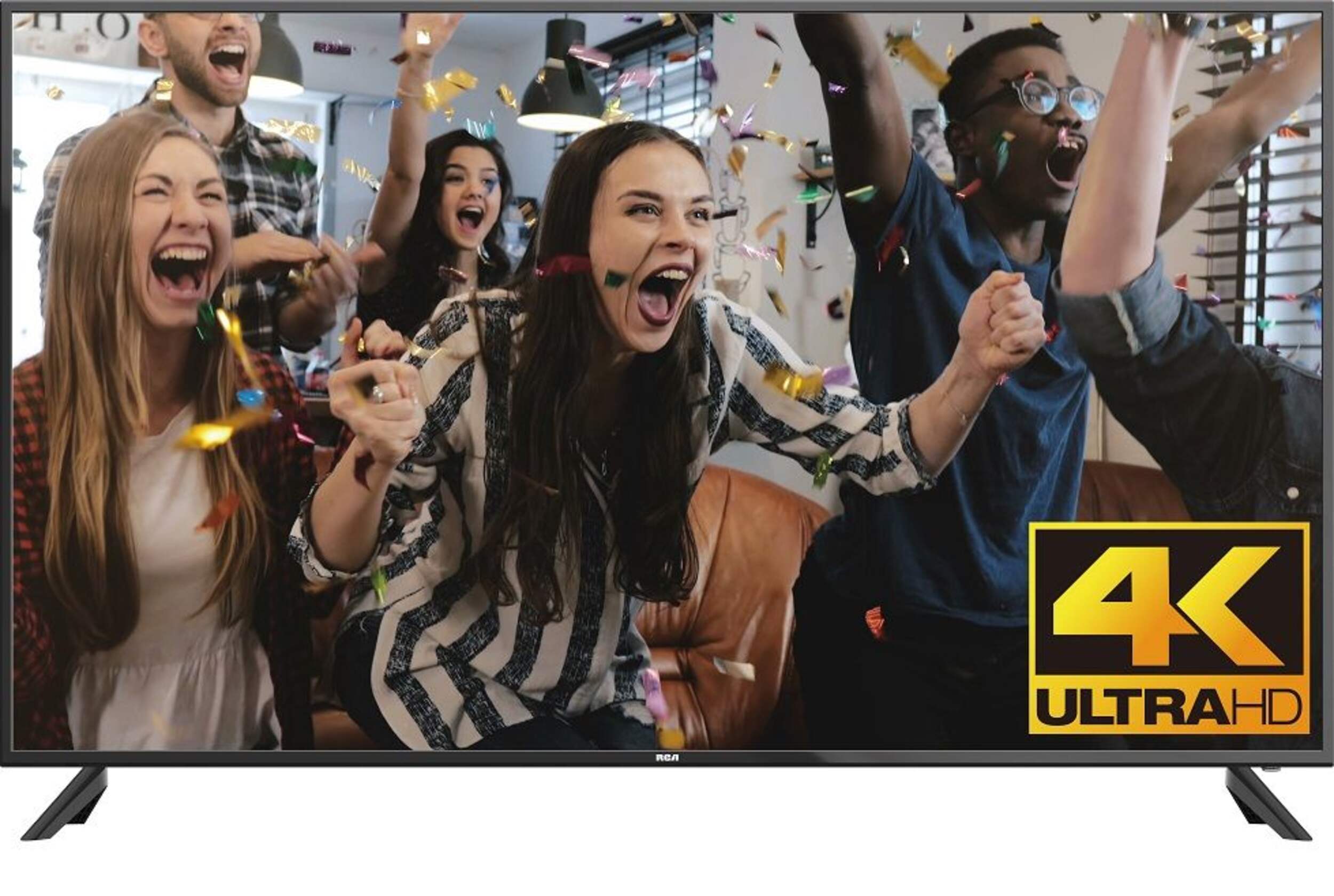 RCA 4K UHD HDR10 WebOS Smart TV, 50-in Front_Flat