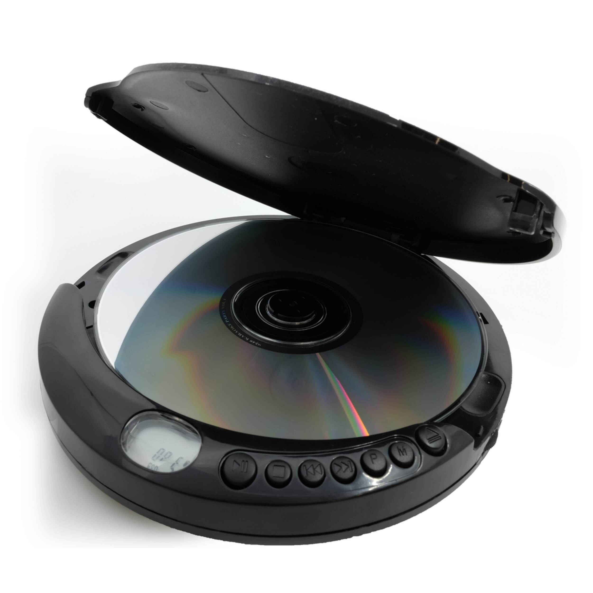 Proscan Portable Wireless Compact Personal CD Player w/ Stereo Earbuds