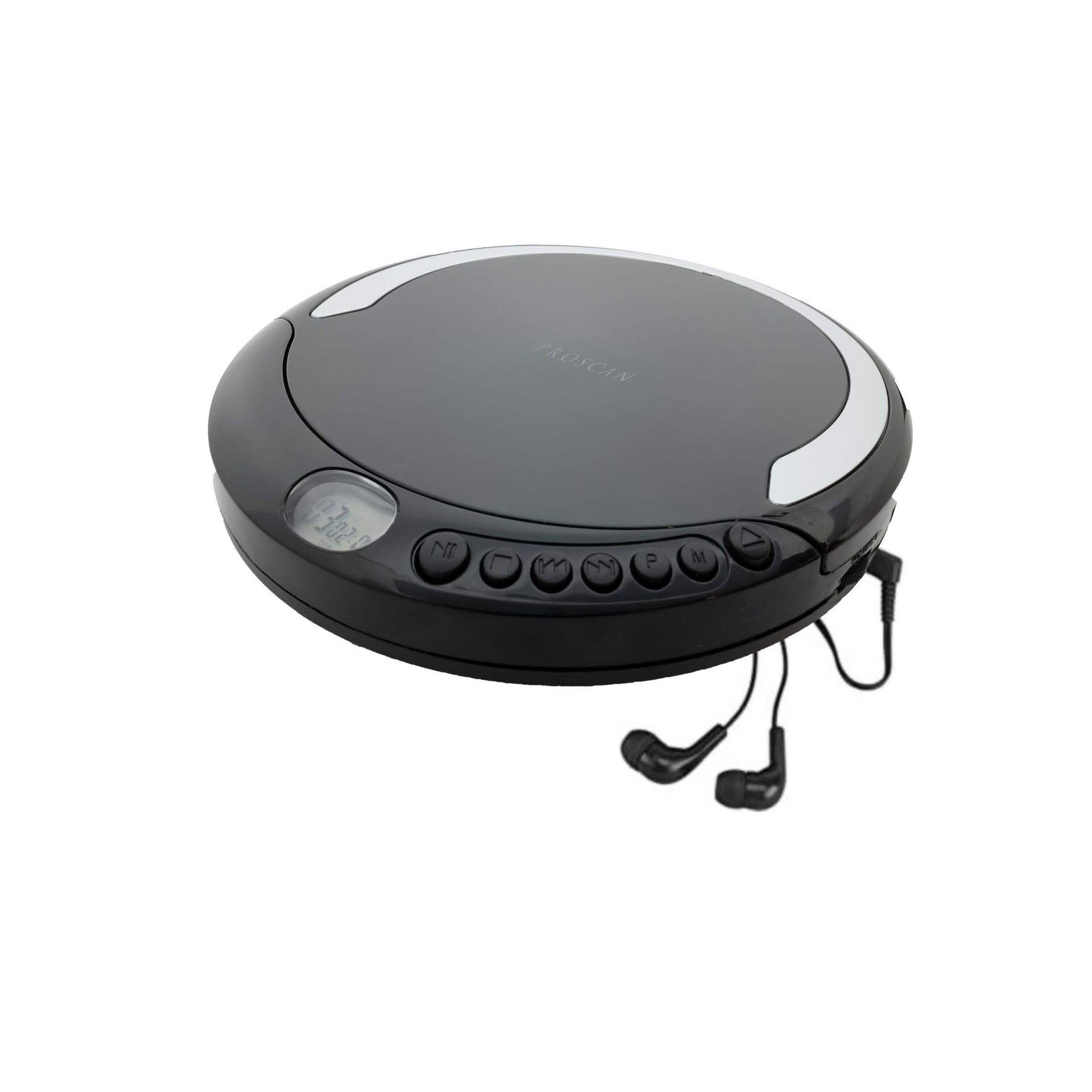 Lecteur de CD personnel portatif sans fil compact Proscan avec écouteurs-boutons stéréo Composite_or_Mixed