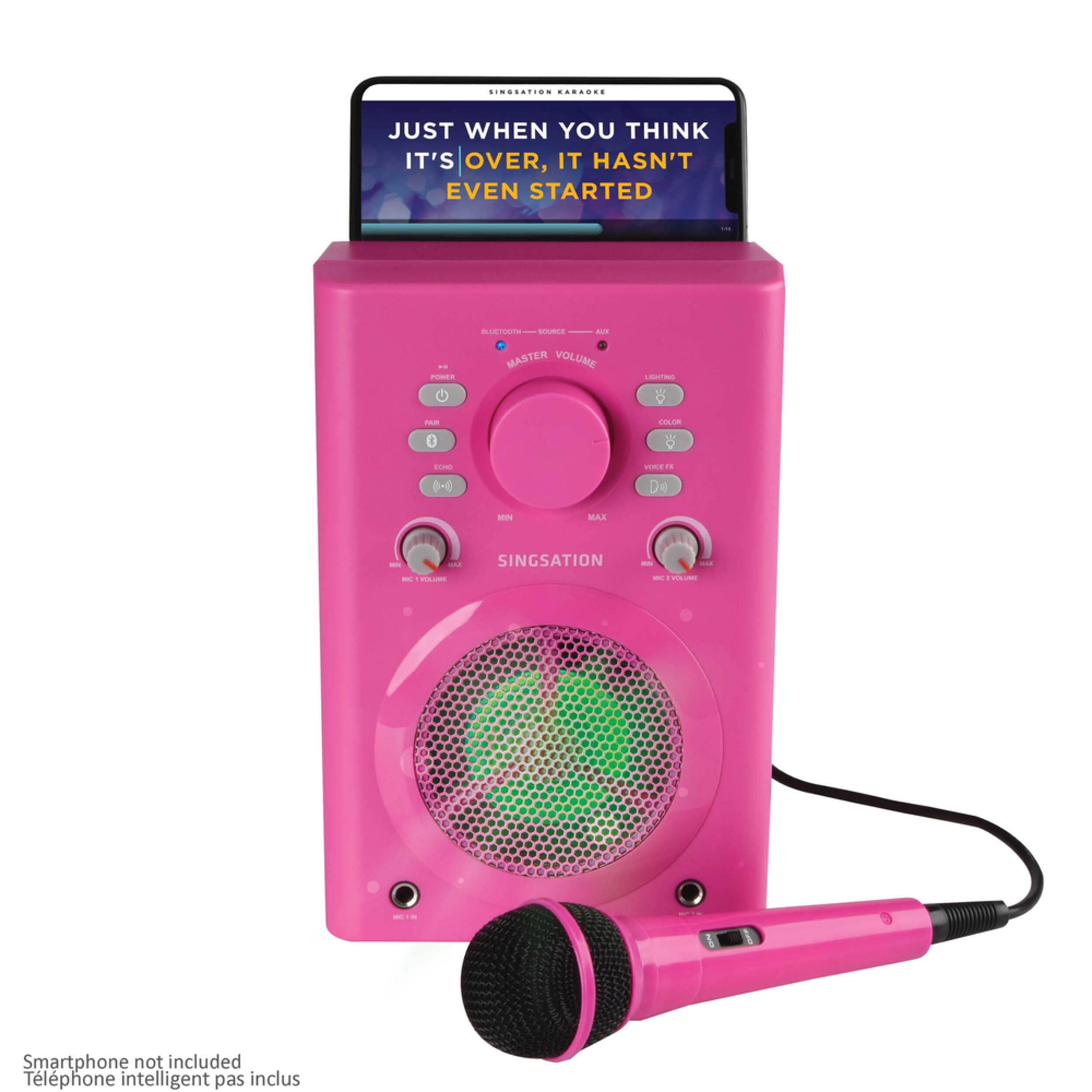 Singsation Classic Bluetooth Karaoke Machine, Pink Canadian Tire