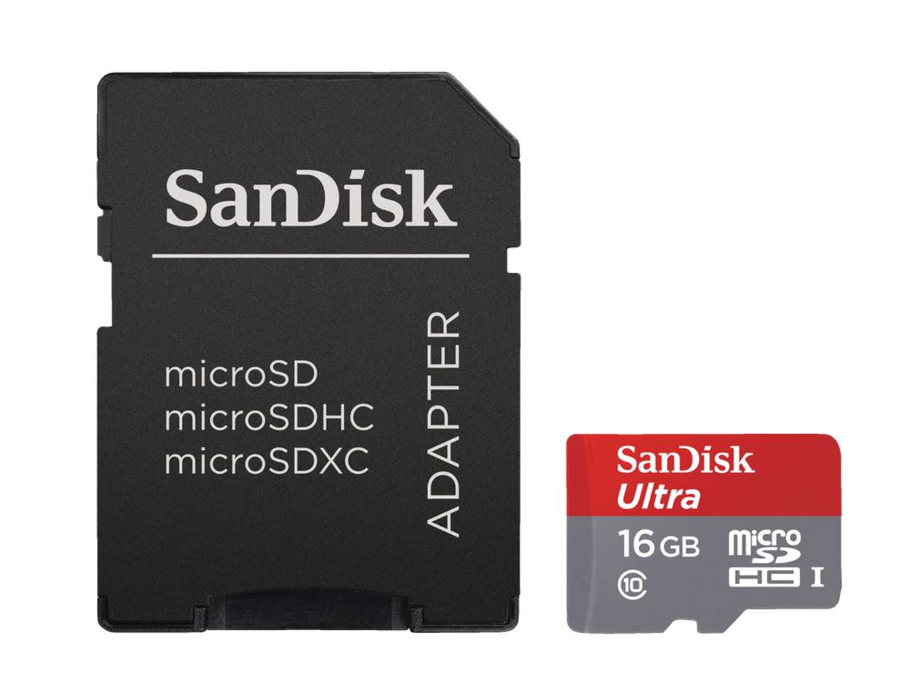 Carte mémoire SDHC UHS-I classe 10 de 16 Go SanDisk Ultra avec