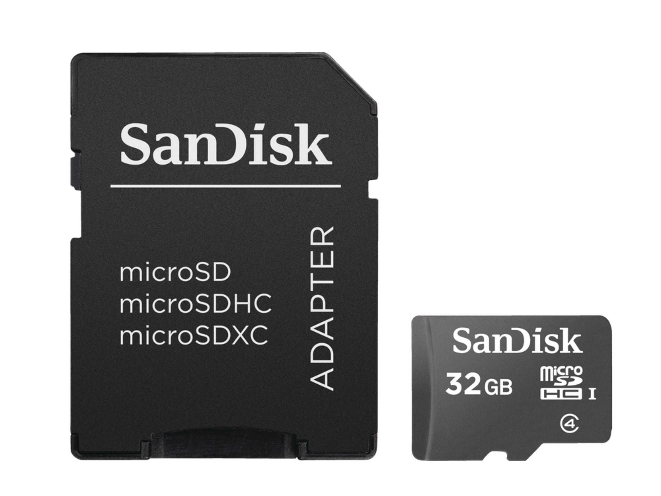SanDisk 32GB Micro SDHC Class 4 UHS-I Memory Card with Adapter Front_Flat