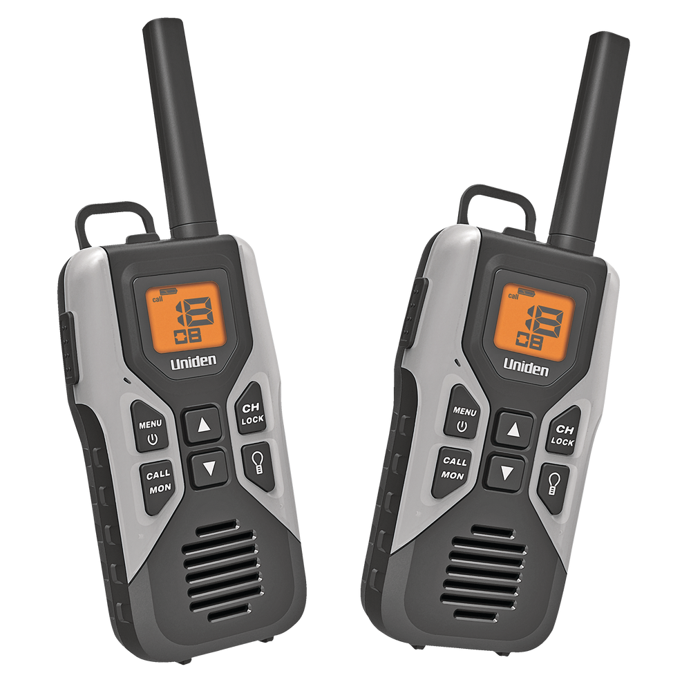 Uniden 2-pk GMR3050-2C GMRS NOAA 48-km Weather Resistant Rechargeable 2-Way  Radio, Grey Canadian Tire