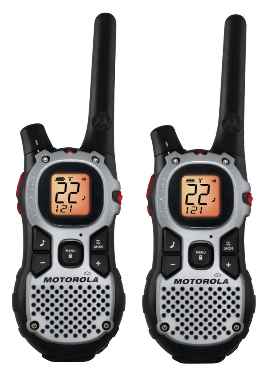 Motorola Talkie-walkie portée de 4 km Blanc avec Contours Orange