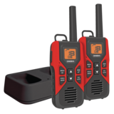 Uniden 2-pk GMR3055-2CKGMRS VOX 48-km Rechargeable 2-Way Radio, Black/Red Composite_or_Mixed