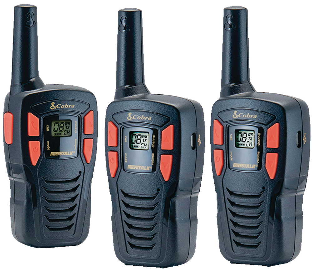 Cobra 3-pk 1W ACXT145-3 GMRS 26-km Rechargeable 2-Way Radio Canadian Tire