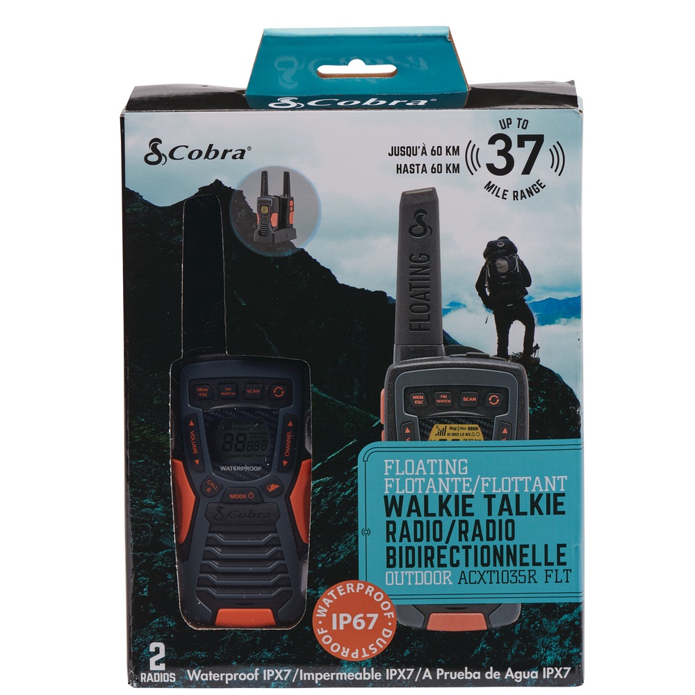 Cobra AXCT1035RFLT Floating TwoWay Radio, 2pk Canadian Tire