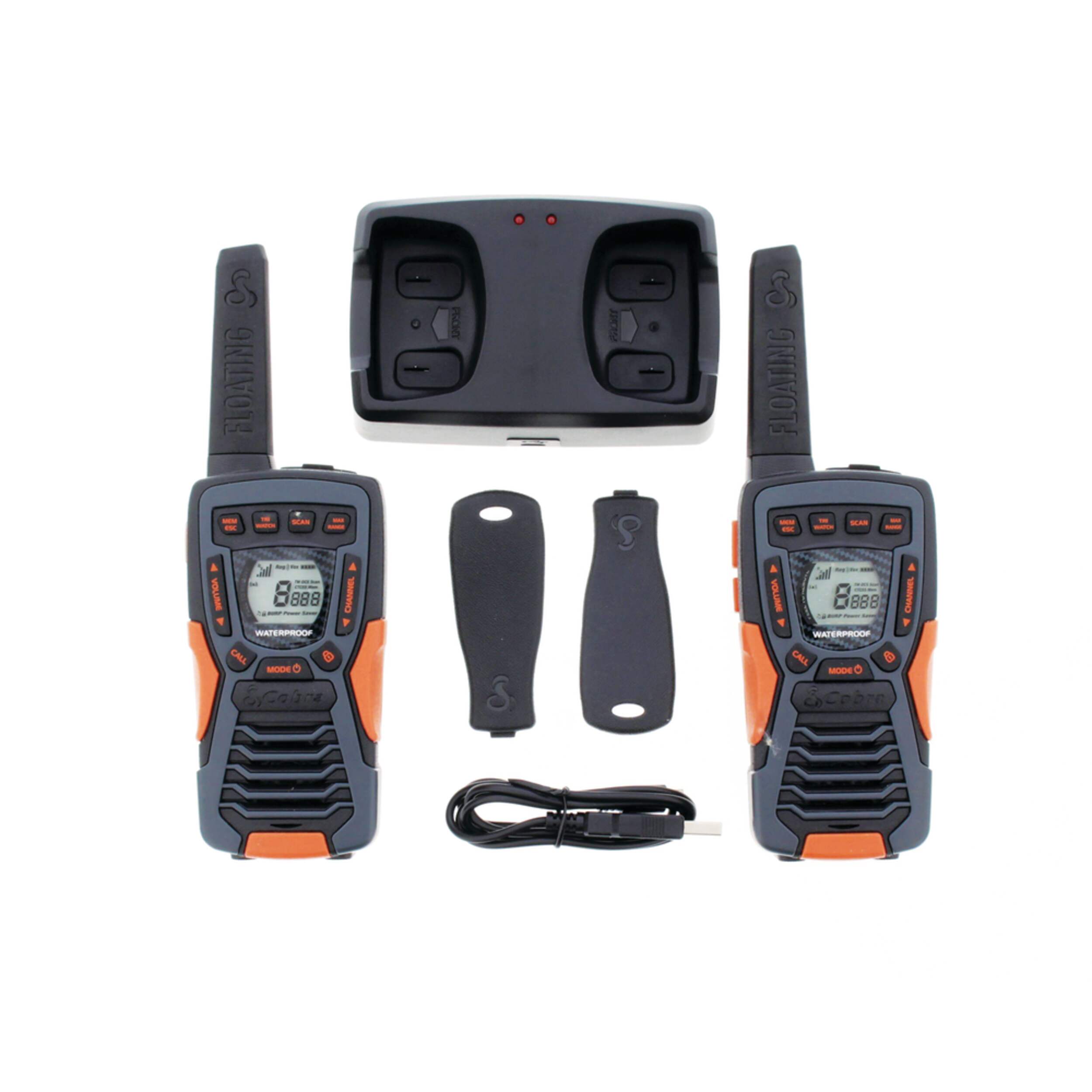 Cobra AXCT1035RFLT Floating Two-Way Radio, 2-pk Composite_or_Mixed