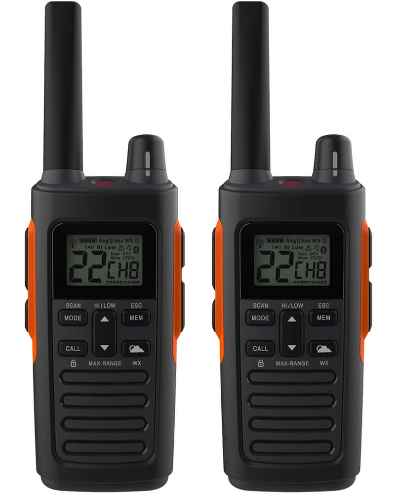 Cobra 2pk Walkie Talkie RX680 GMRS 55km Rechargeable 2Way Radios
