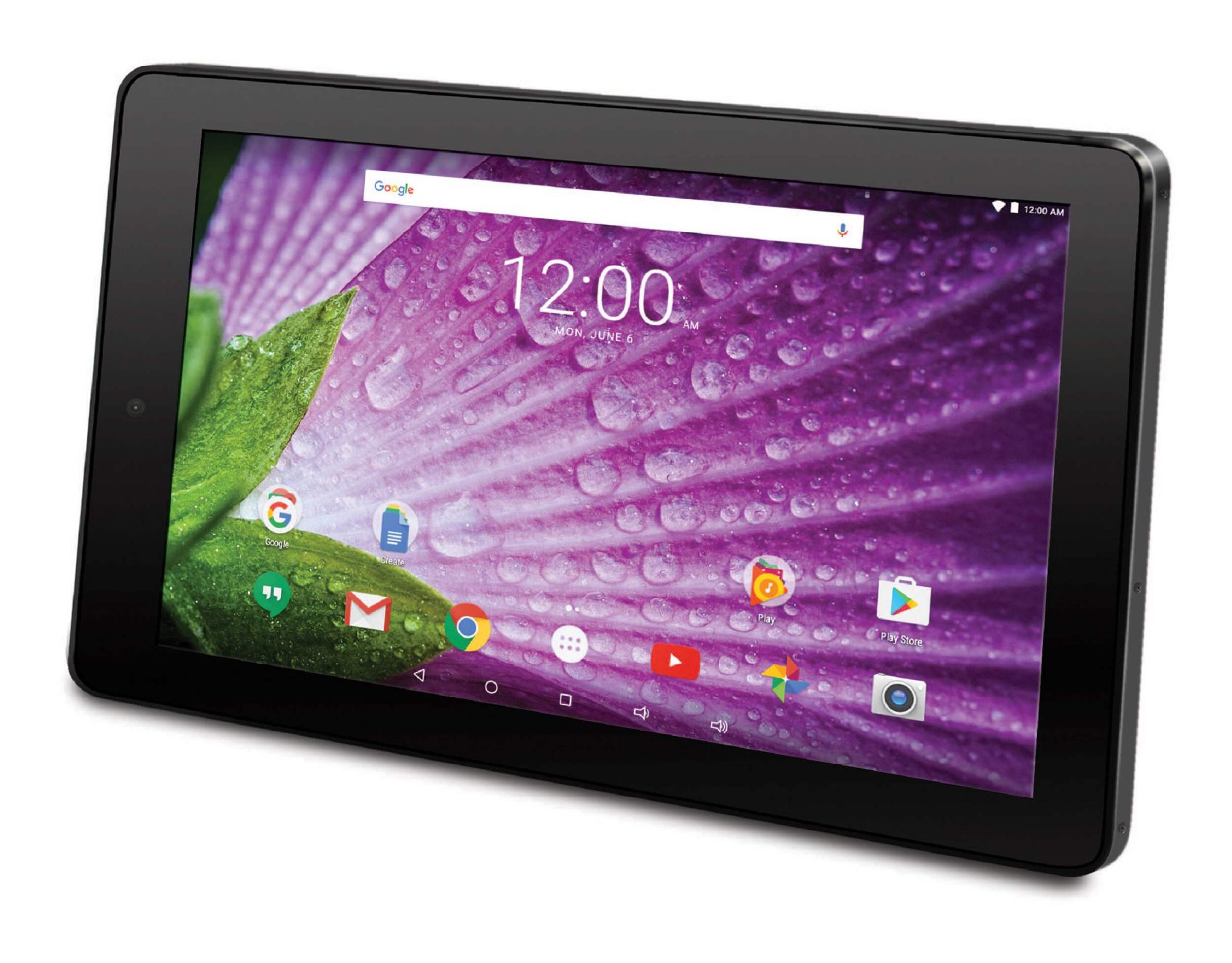 RCA Tablet, 8-in Front_Three_Fourths_Angled_Left