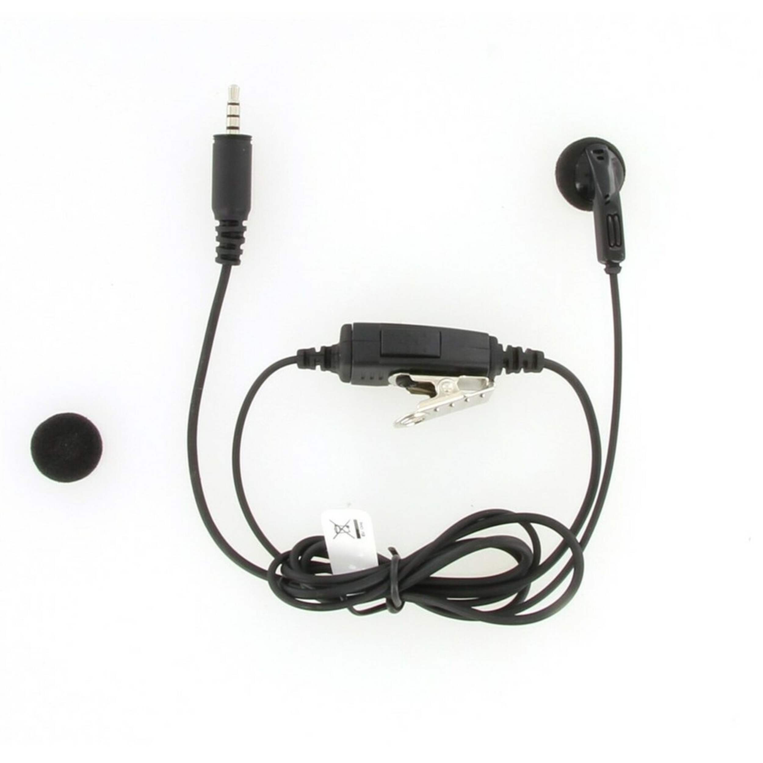 Kenwood Earbud with In-Line PTT VOX and Mic for PKT 2-Way Series Overhead_Plunge