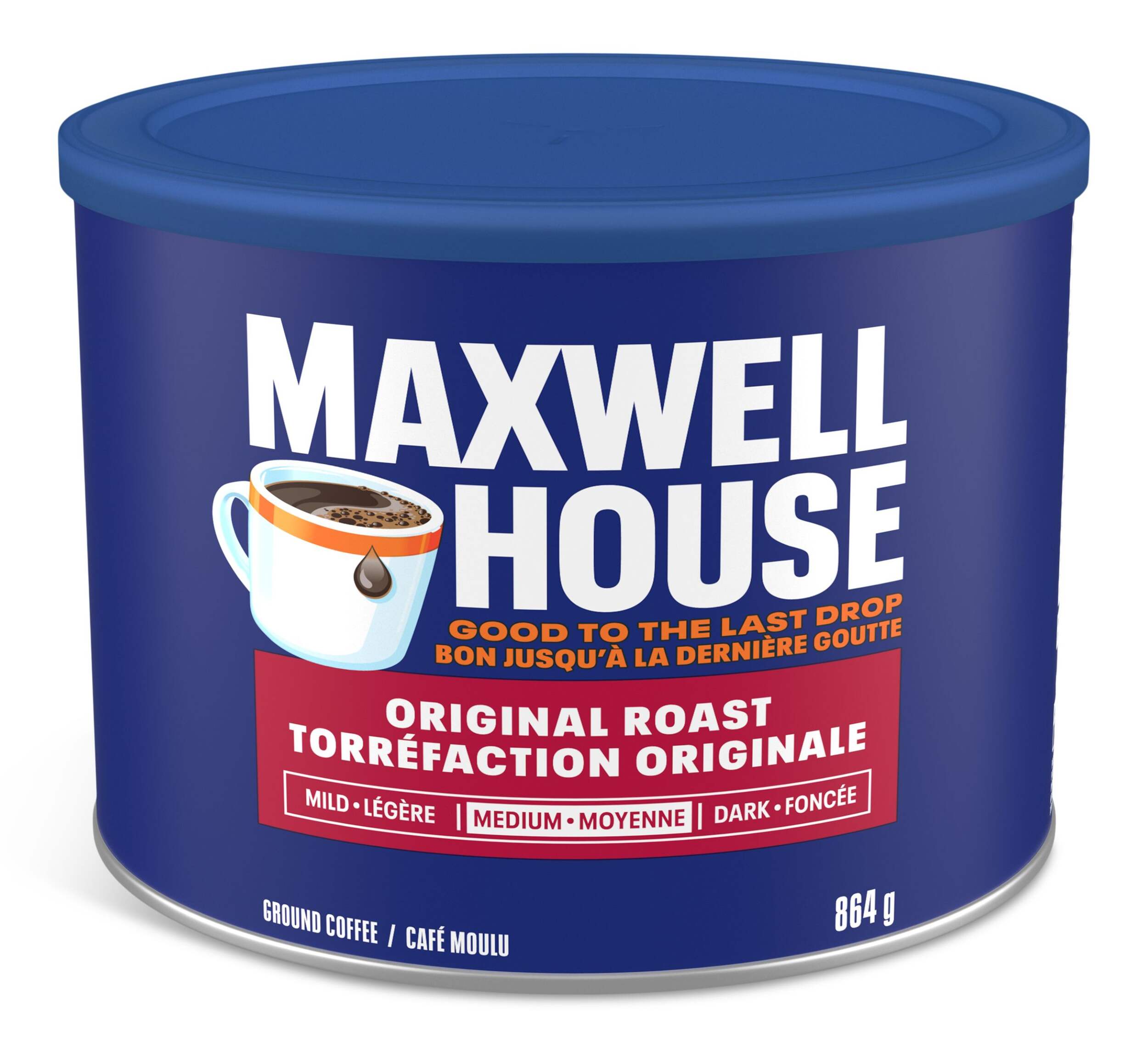 Maxwell House Coffee, Original Roast Pure Ground, 864-g Front_Elevated