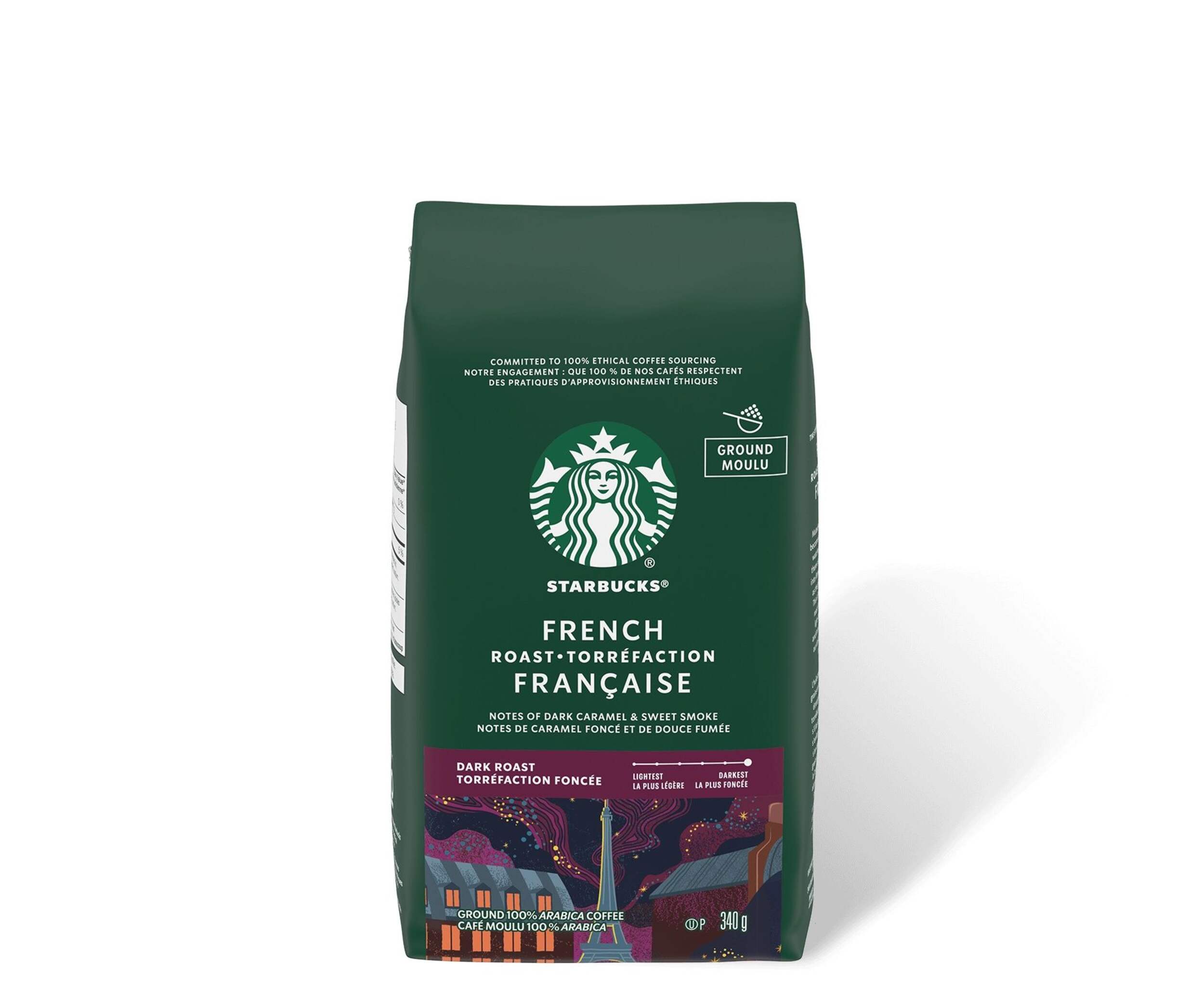 Starbucks French Roast Ground Coffee, 340-g Front_Elevated