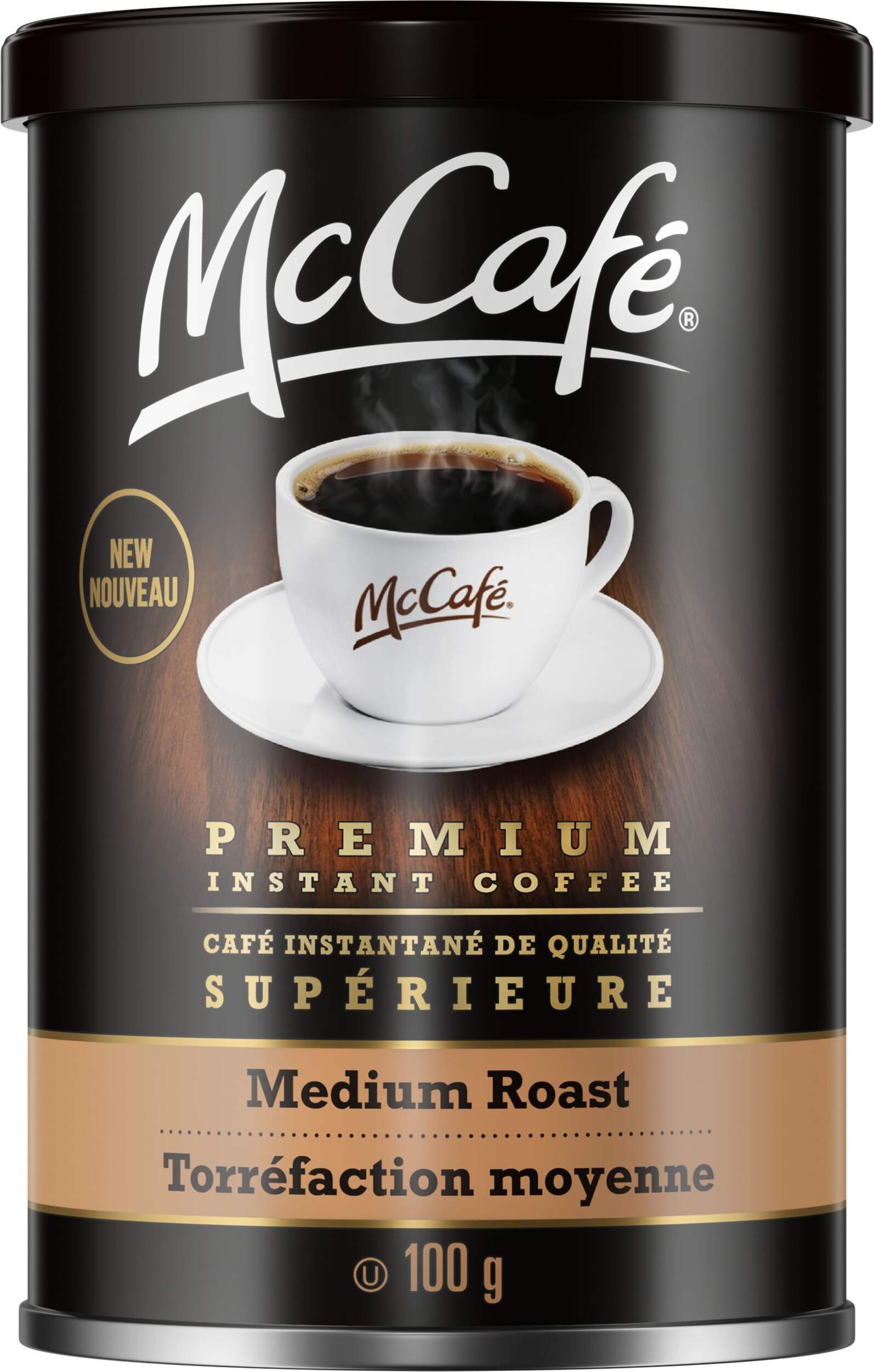 McCafe Premium Instant Coffee Medium Roast, 100-g Front_Flat