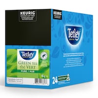 Tetley Green Tea, K-Cup Pods, 24-pk Front_Three_Fourths_Angled_Right