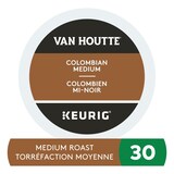 Dosettes Vanhoutte colombien torréfaction moyenne, K-Cup, paq. 30 Overhead_Flat