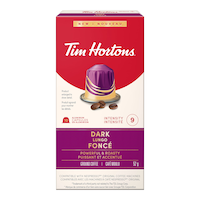Dosettes de café Tim Hortons, Lungo foncé, paq. 10 Front_Flat