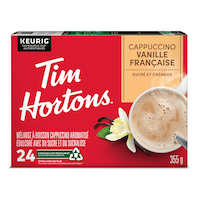 Dosettes K-Cup Tim Hortons, cappuccino vanille française, paq. 24 Front_Flat