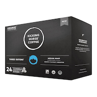 Kicking Horse Three Sisters K-Cup Coffee Pods, 24-pk Front_Angled_Left