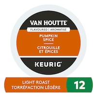 Van Houtte Pumpkin Spice, K-Cup Pods, 12-ct Overhead_Flat