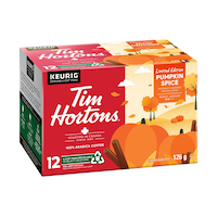 Capsules K-Cup citrouille épicée Tim Hortons, paq. 12