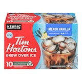 Tim Hortons Brew Over Ice French Vanilla, K-Cup Coffee Pods, 10-pk Front_Elevated