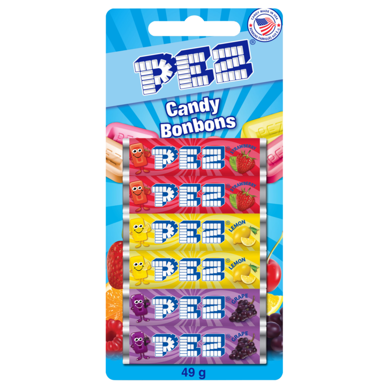 Pez recharge de bonbons fruits AS (8)