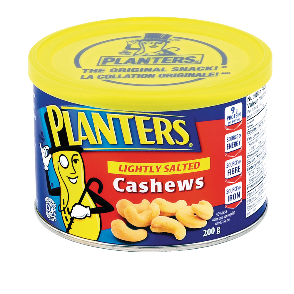 Planters Lightly Salted Cashews Tin, 200g Canadian Tire