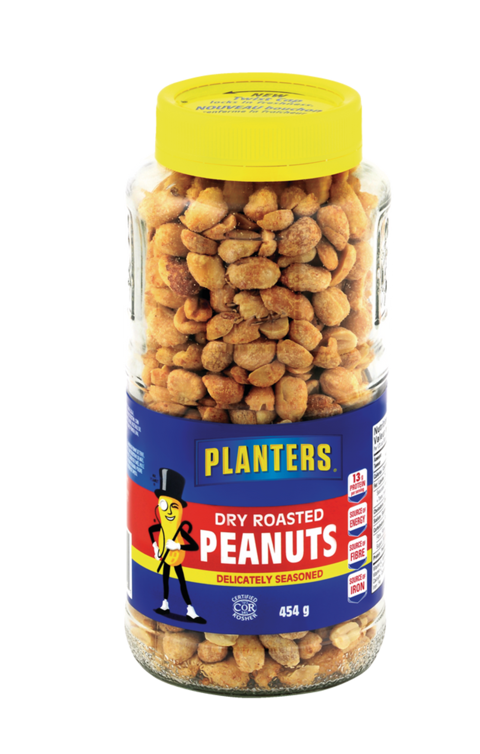 Planters Delicately Seasoned Dry Roasted Peanuts Jar, 454g Canadian Tire