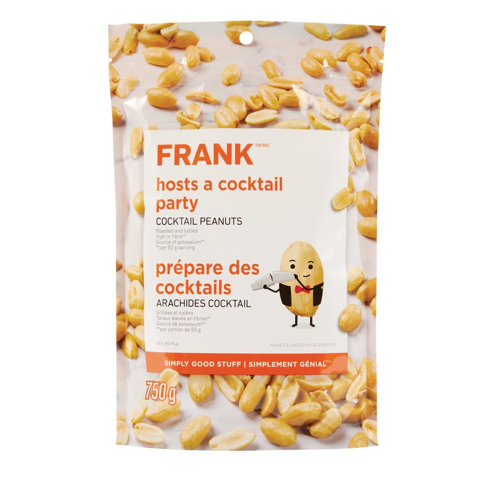 FRANK Roasted & Salted Cocktail Peanuts, 750g Canadian Tire