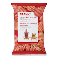 FRANK Ketchup Rippled Potato Chips, 200-g Front_Flat