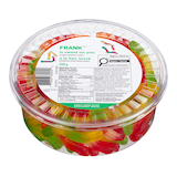 FRANK Gummy Worm Candy Tub, 550-g Overhead_Plunge