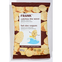 FRANK Original Rippled Potato Chips, 200-g Front_Flat