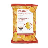 FRANK BBQ Potato Chips, 200-g Front_Flat
