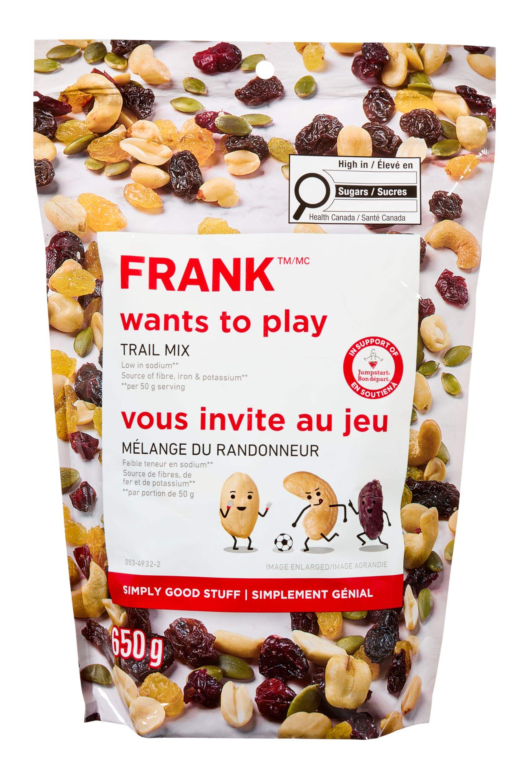 FRANK Jumpstart Trail Mix, 650-g Front_Flat