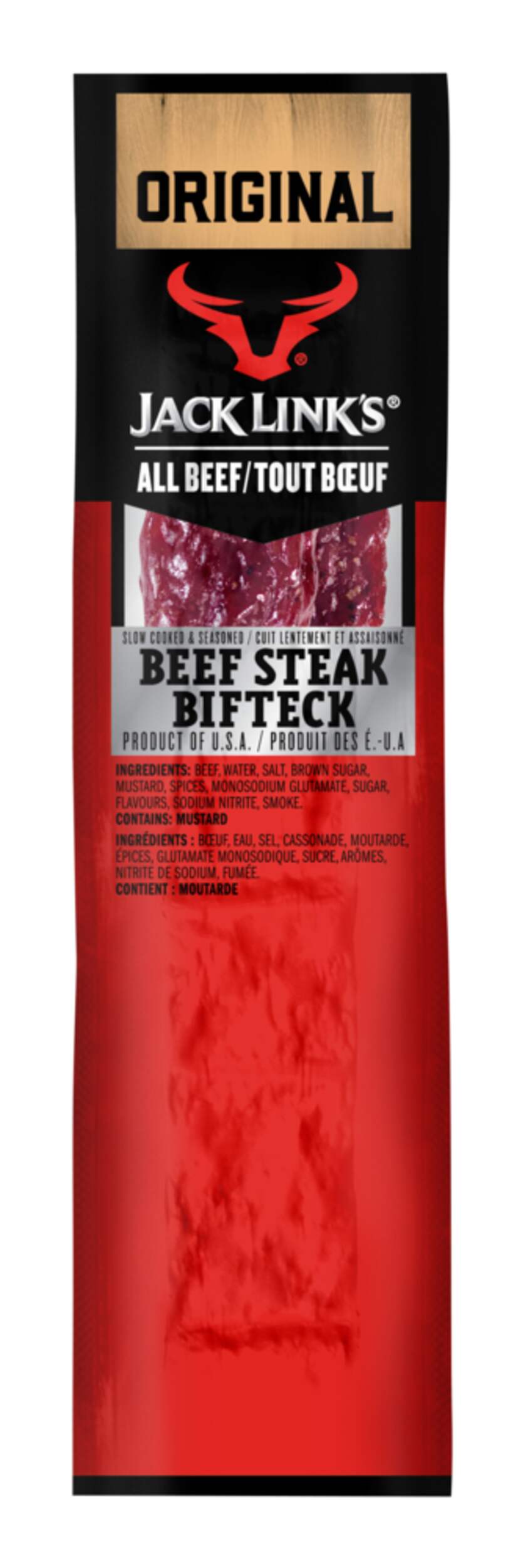 Jack Link's Original Beef Steak, 28-g Front_Flat