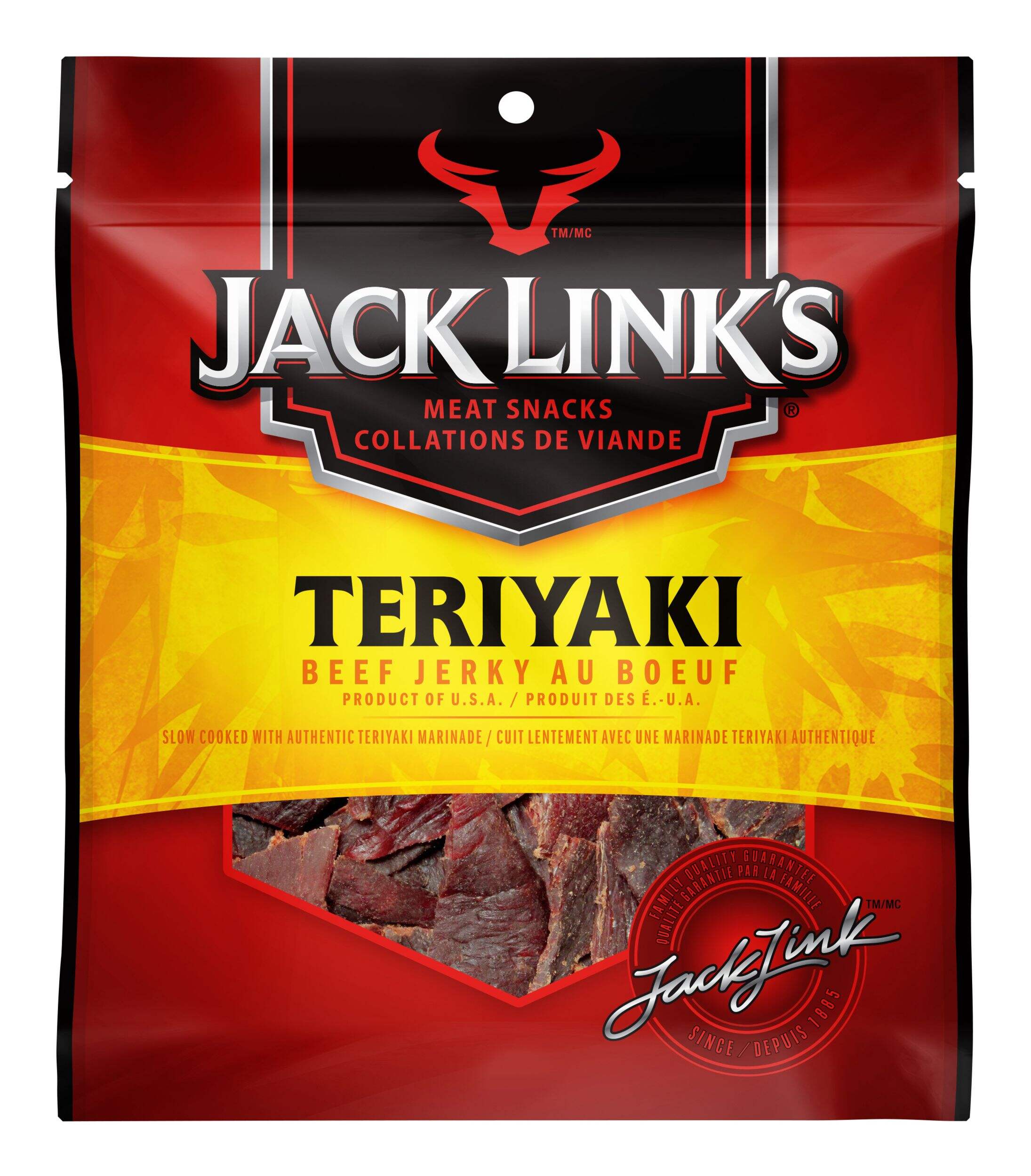 Jack Link's Teriyaki Beef Jerky, 80-g Front_Flat