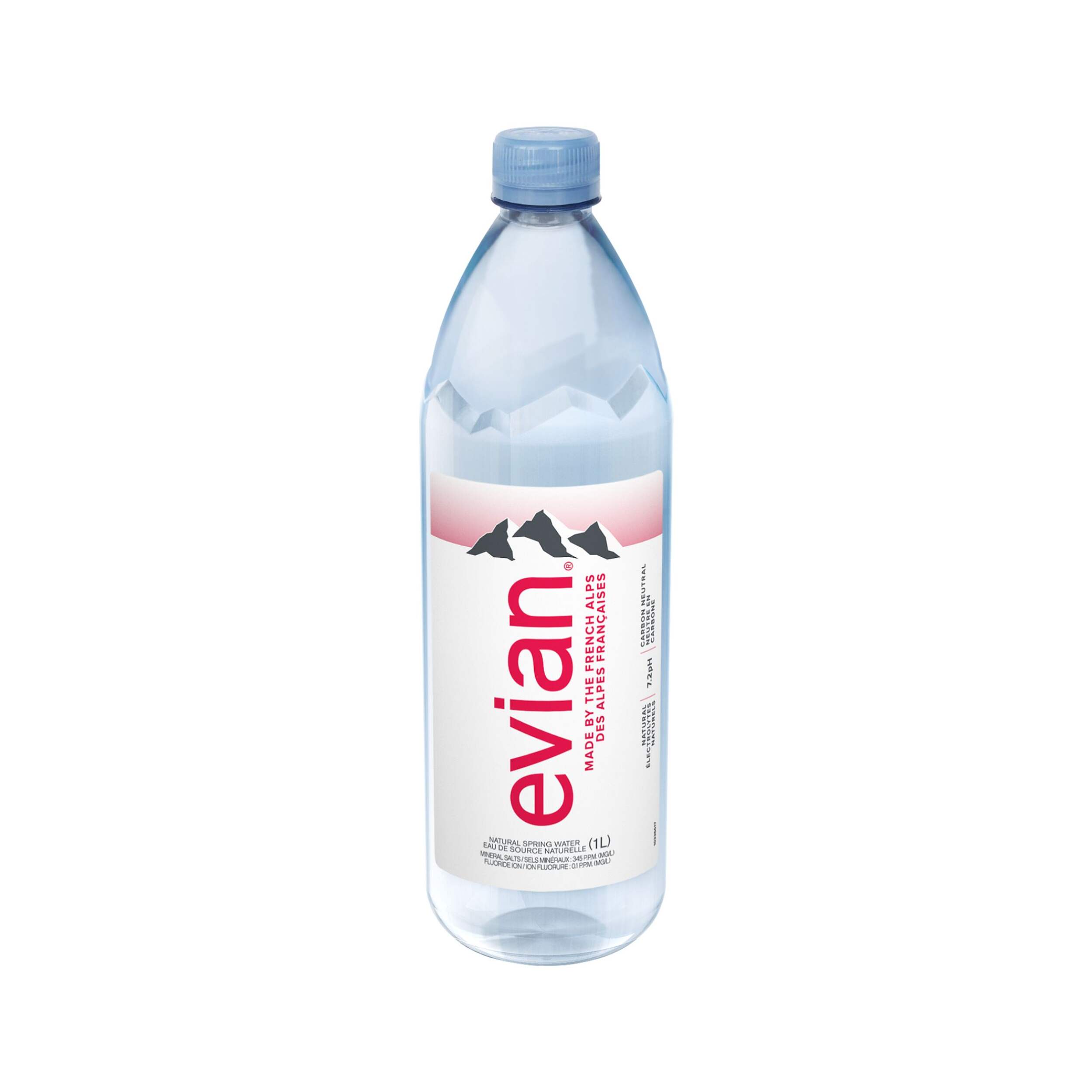 Eau de source naturelle Evian, 1 L Front_Elevated